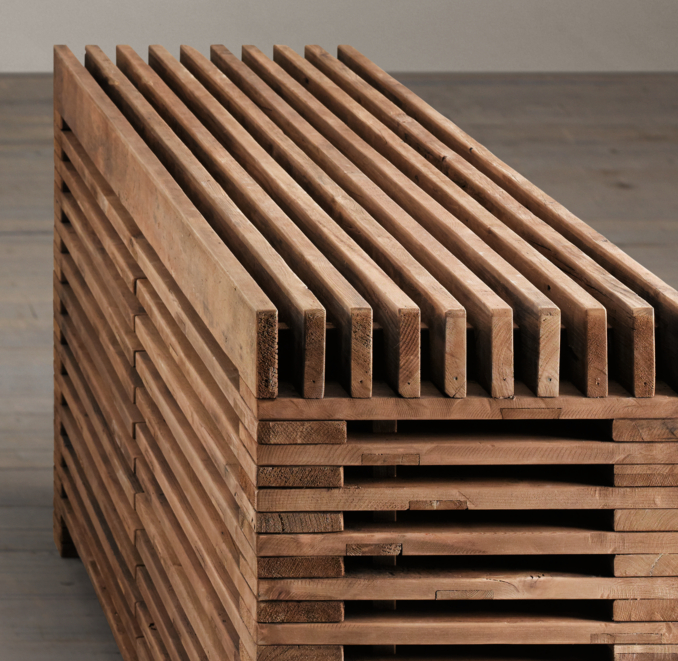 Reclaimed Timber Slat Sideboard