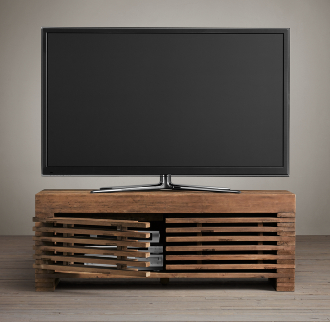 Reclaimed Timber Slat Media                                                                                                                                                                          