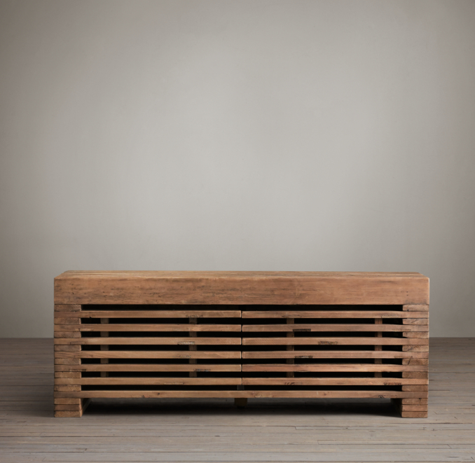 Reclaimed Timber Slat Media                                                                                                                                                                          