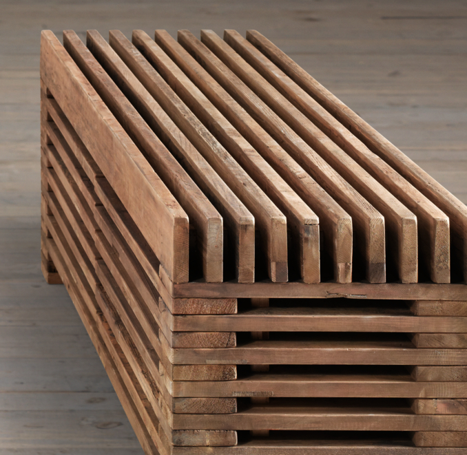 Reclaimed Timber Slat Media                                                                                                                                                                          