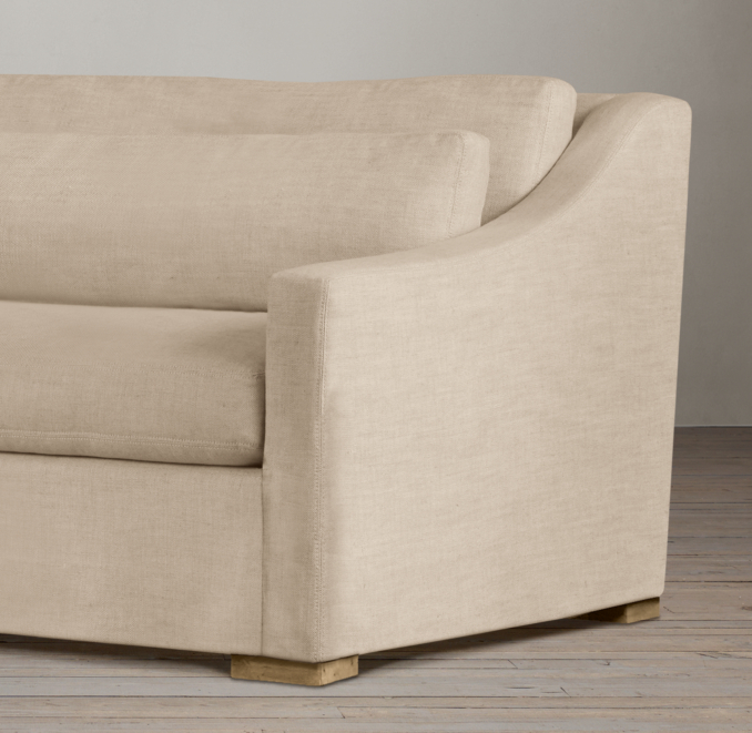 5' Belgian Classic Slope Arm Upholstered Sofa