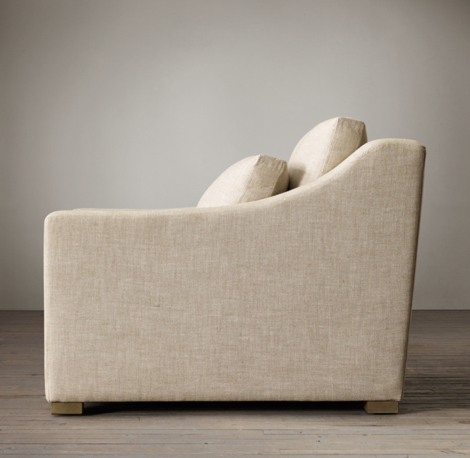 Belgian Classic Slope Arm Upholstered Chair