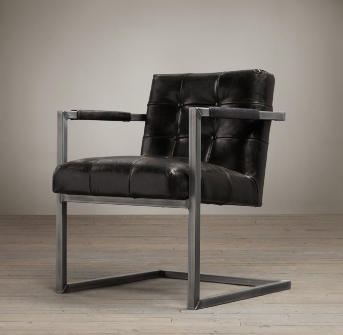 Milano Tufted Chair Black