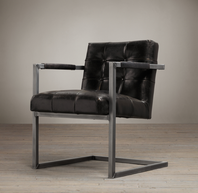 Milano Tufted Chair Onyx