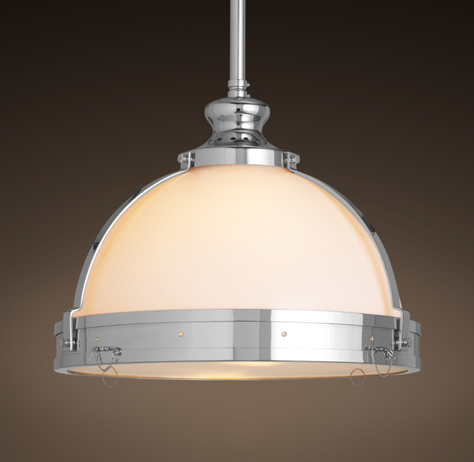 Clemson Classic Pendant 18" Polished Chrome