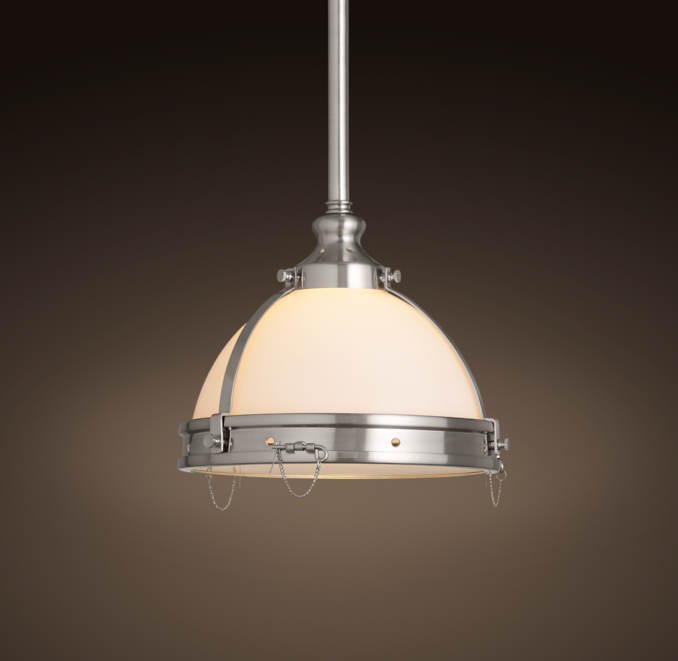 Clemson Classic Pendant 8" Satin Nickel