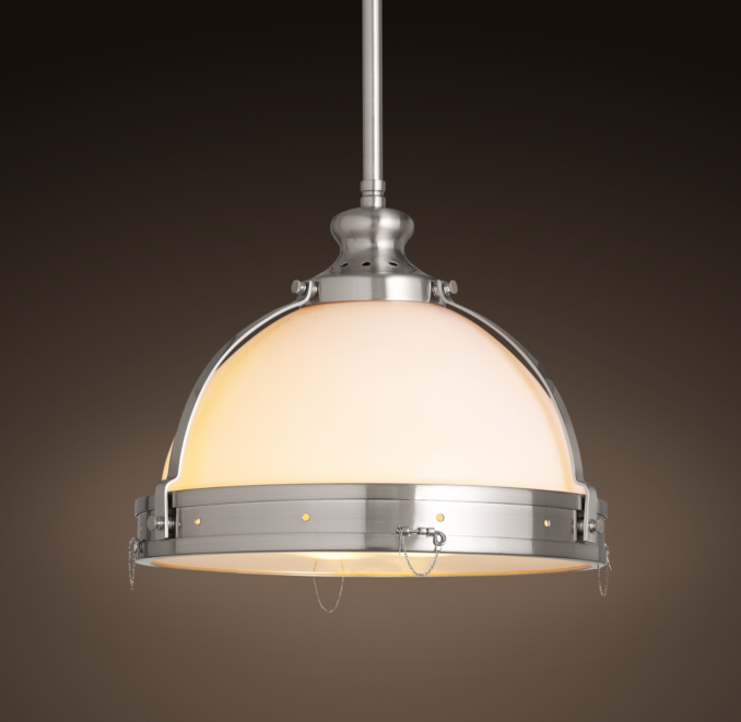 Clemson Classic Pendant 14" Satin Nickel