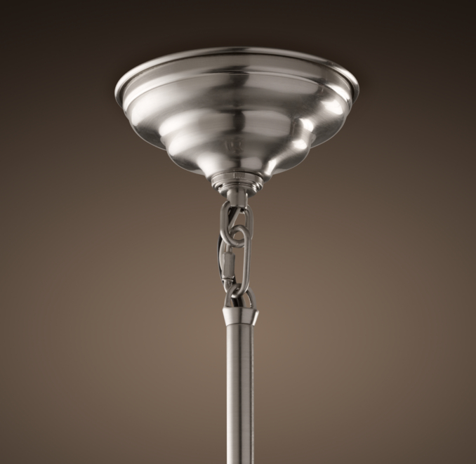 Clemson Classic Pendant 18" Satin Nickel