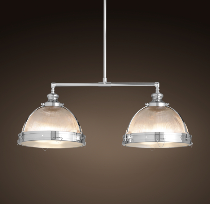 Clemson Double Pendant Polished Chrome