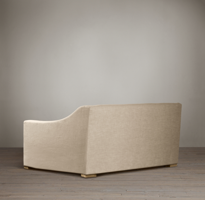 6' Belgian Classic Slope Arm Upholstered Sofa
