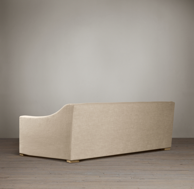 8' Belgian Classic Slope Arm Upholstered Sofa