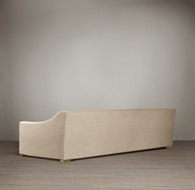 10' Belgian Classic Slope Arm Upholstered Sofa