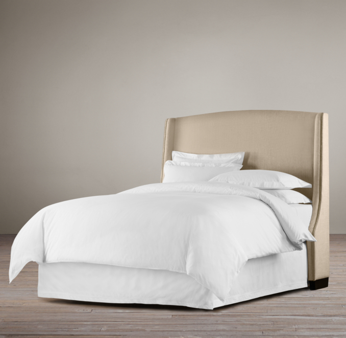 Warner Nailhead Upholstered 68" Headboard with Nailheads