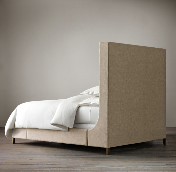 Grayson Fabric Sleigh Bed