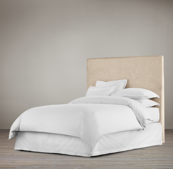 Belgian Slipcovered Parsons 68" Headboard