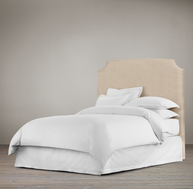 Belgian Slipcovered Slope 68" Headboard