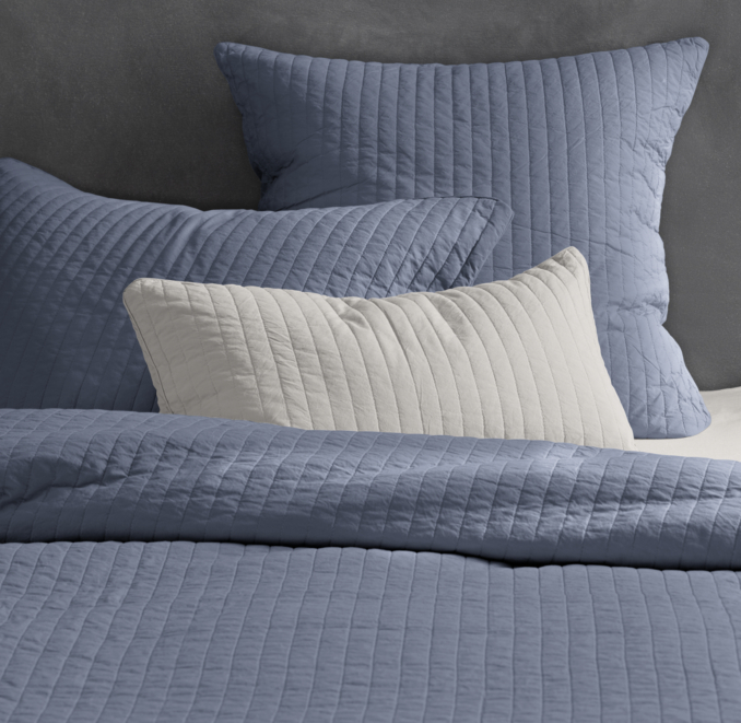 Garment-Dyed Straight Stitch Sham