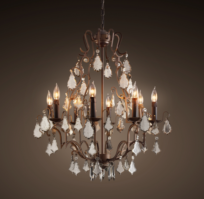 Florian Mercury Glass Chandelier Small 