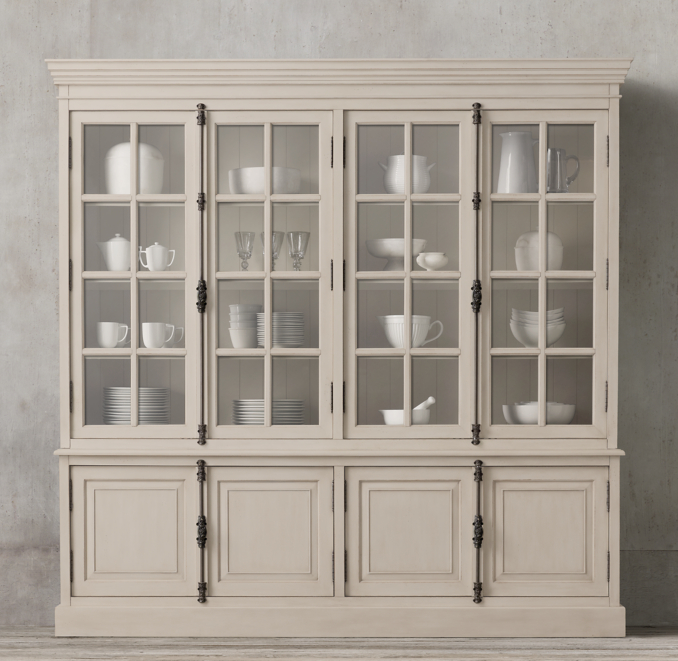 French Casement Wide Sideboard & Hutch