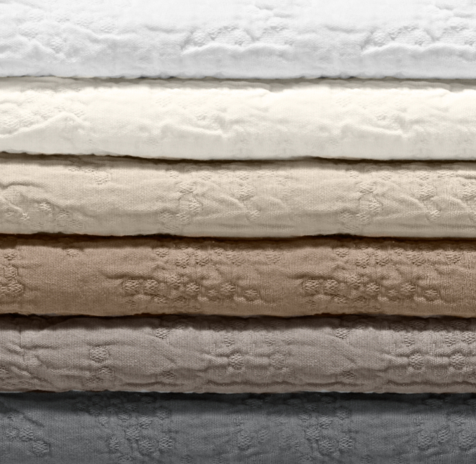 Garmet-Dyed Matelassé Quilt Swatch