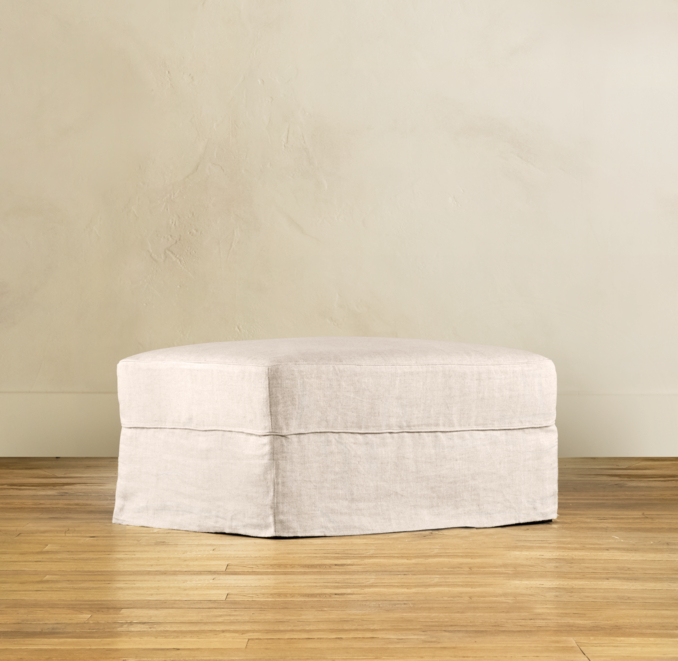 Camelback Upholstered Ottoman