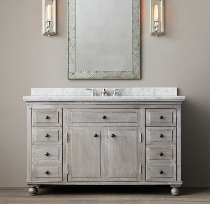 Light Zinc ExtraWide Single Vanity
