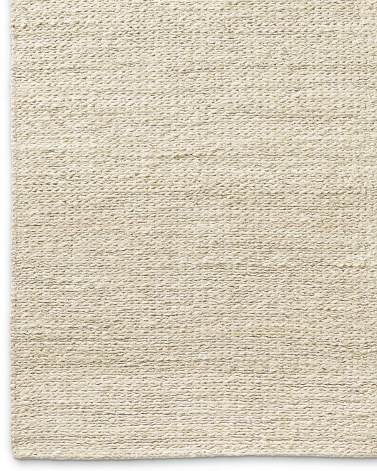 Braided Twist Jute Rug Cream