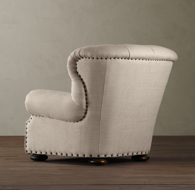 Churchill Upholstered Chair with Nailheads