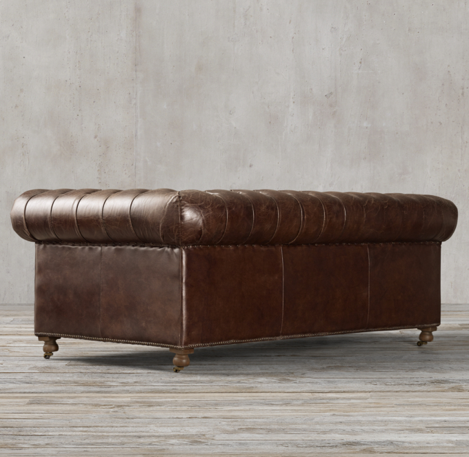 84" Cambridge Leather Sofa