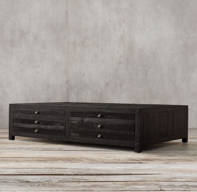 Printmaker's 67" Coffee Table