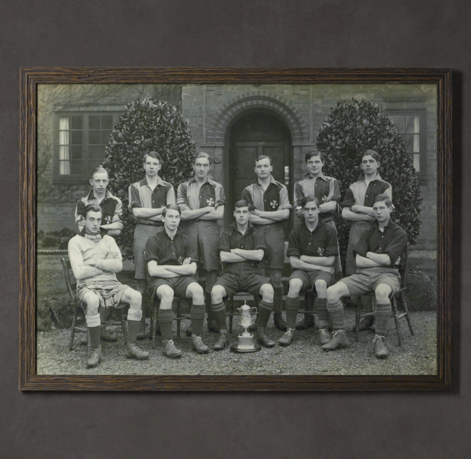 Vintage Sports Team Portrait, Team Trophy #1