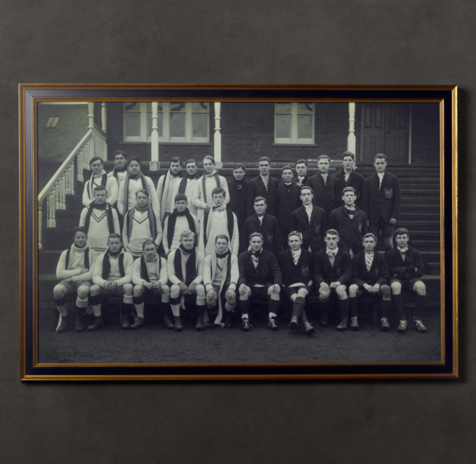 Vintage Sports Team Portrait, Eton College & Bedford School, 1925