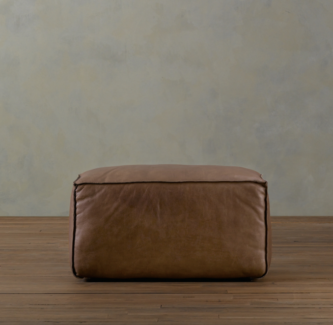 Fulham Leather Ottoman
