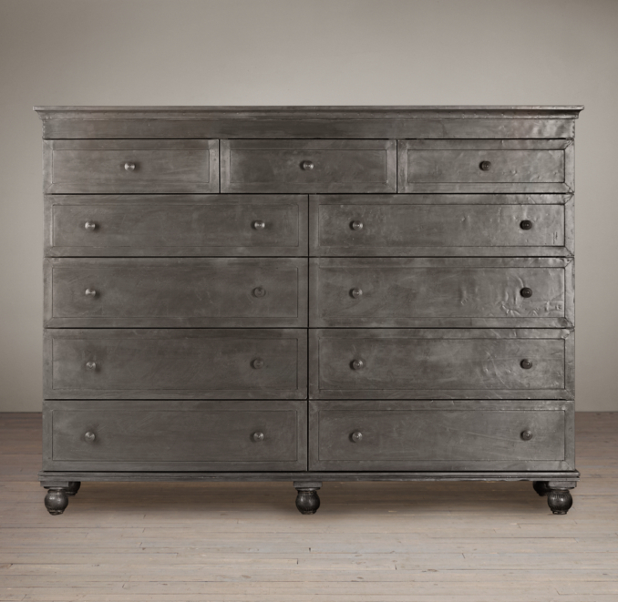 Zinc 11-Drawer Dresser