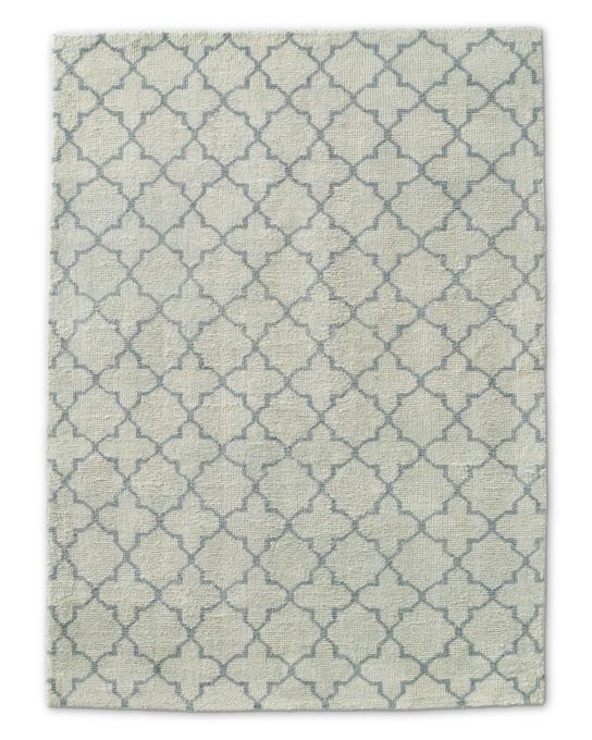 Trevo Moroccan Rug - Light Blue