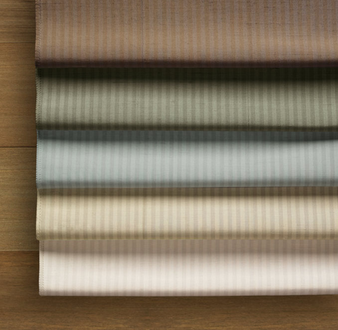 Thai Silk Tonal Stripe Drapery Swatch