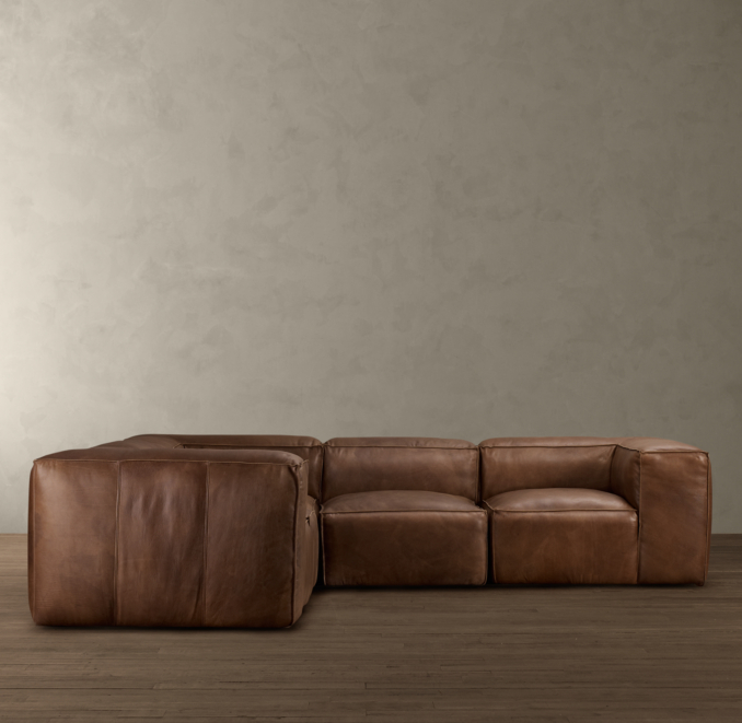 Fulham Leather Corner Sectional