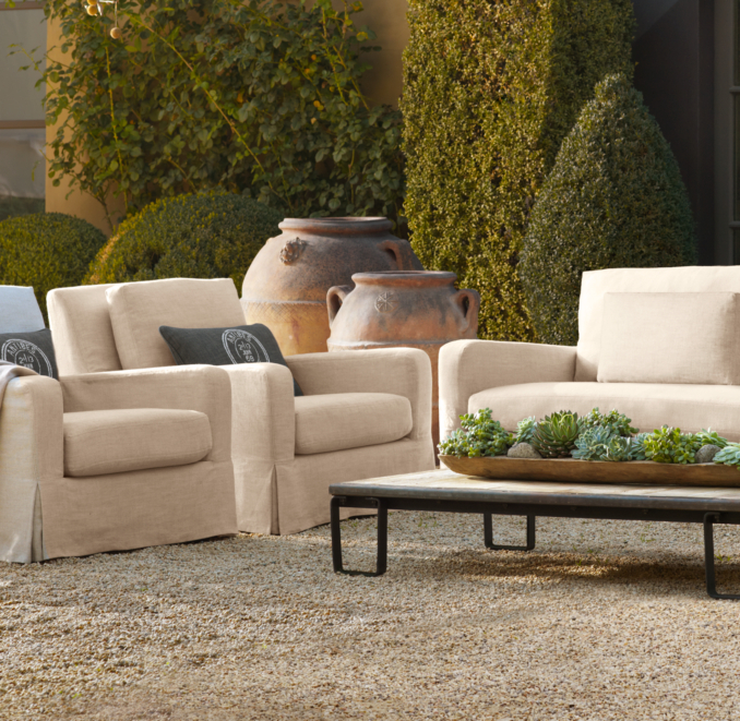 Belgian Slope Arm Outdoor Lounge Chair