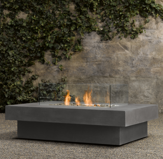 gas fire natural pit outdoor concrete hardware restoration table rectangle rectangular laguna pits diy patio propane special build firetable 1675