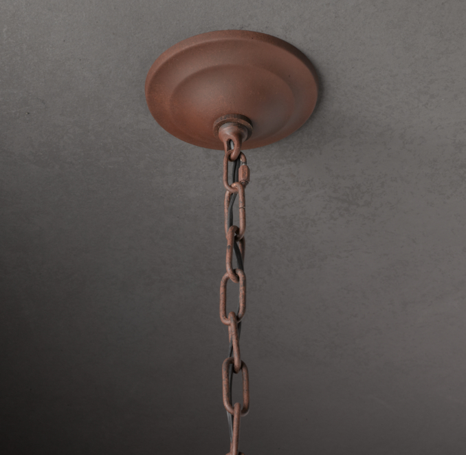 Wine Barrel 5-Arm Chandelier