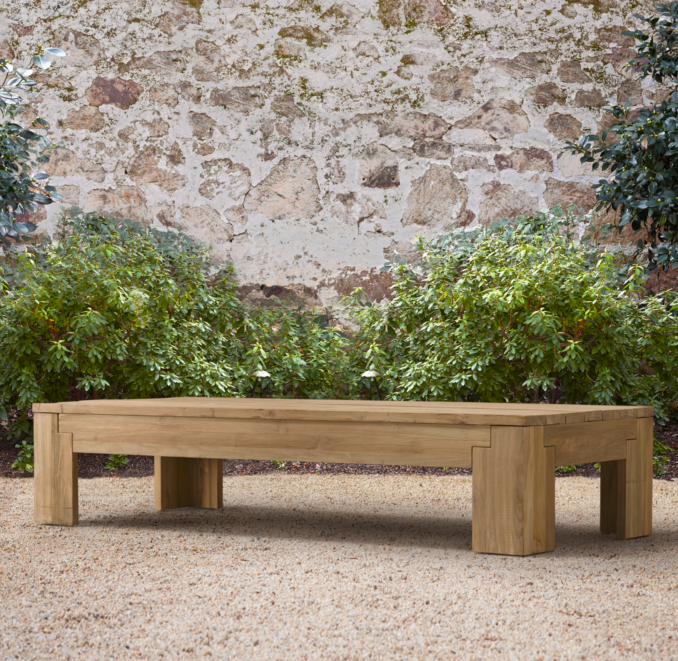 75" Reclaimed Teak Coffee Table