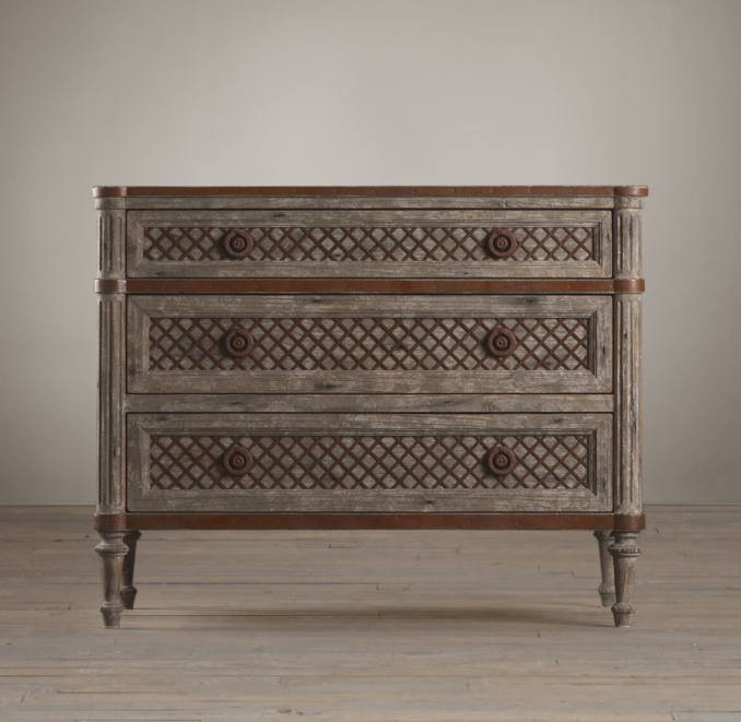 Louis XVI Treillage Nightstand