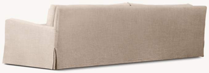 9' Belgian Slope Arm Slipcovered Sofa