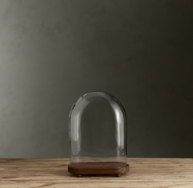 1920s French Glass Cloches