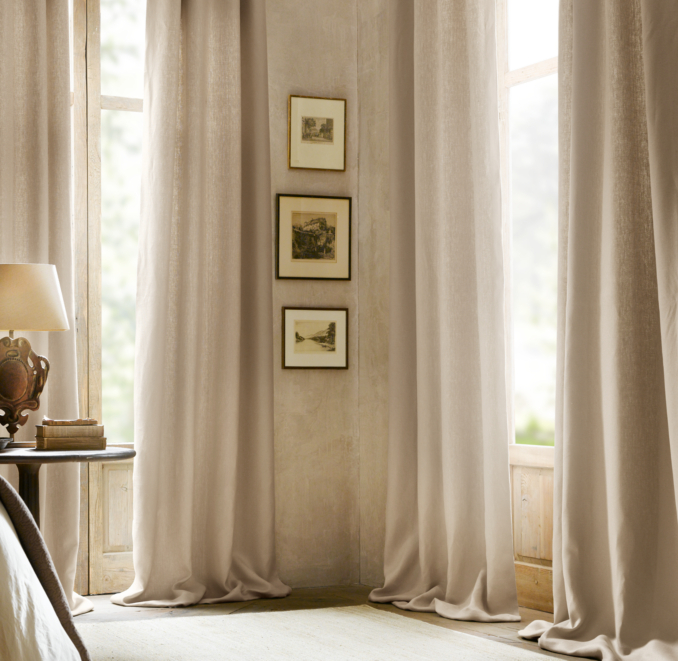 Basket Weave Linen Drapery
