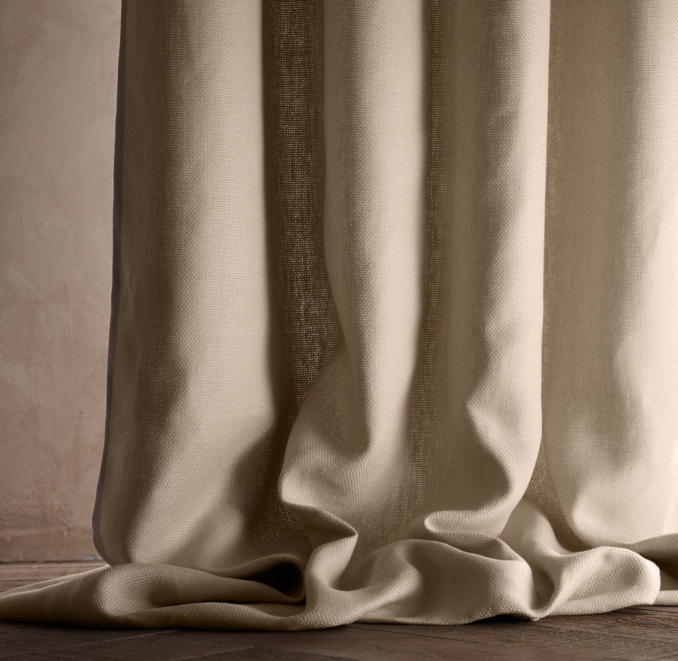 Basket Weave Linen Drapery