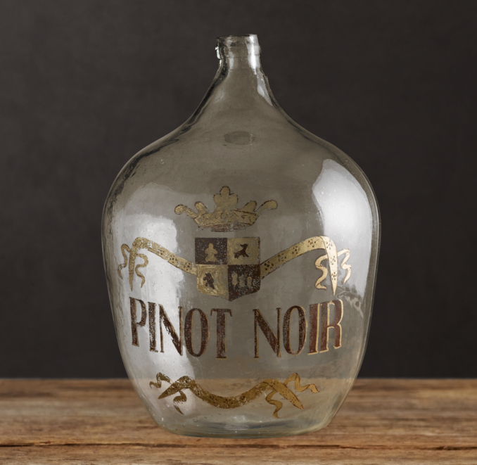 1920s Hand-Blown Wine Bottle Pinot Noir