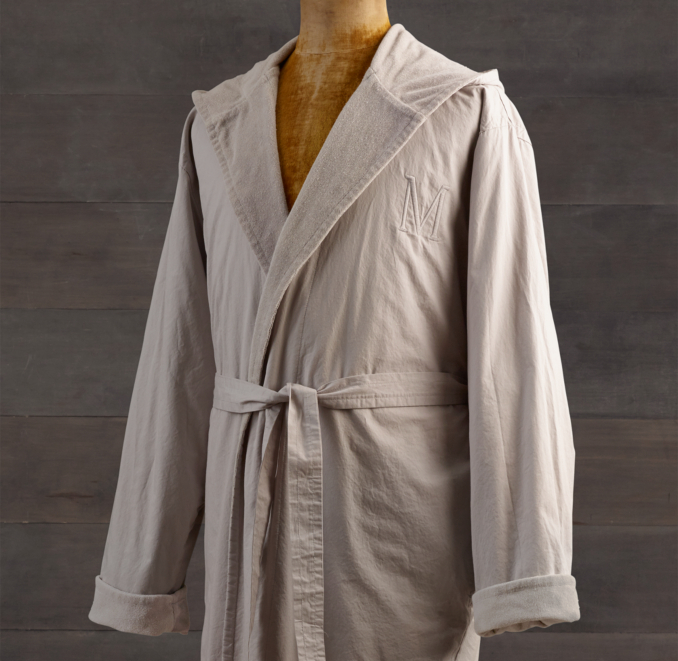 GarmentWashed Percale Terry Robe