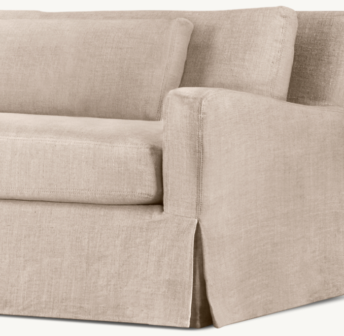 Belgian Slope Arm Slipcovered Sofas