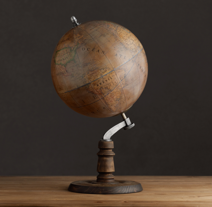 1949 French Library Globe